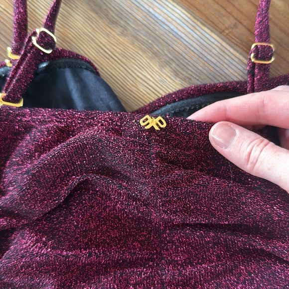 Purple Sparkly PQ One Piece size S - Picture 3 of 4